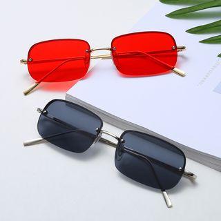 Half Square Metal Frame Sunglasses