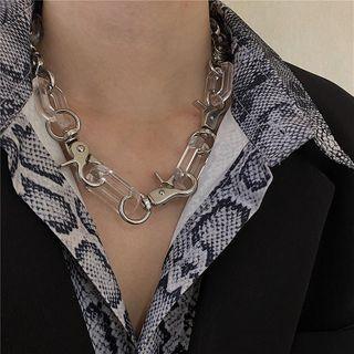 Plastic & Alloy Chunky Chain Necklace As Shown In Figure - One Size