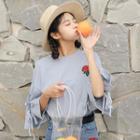 Floral Print Bell-sleeve T-shirt