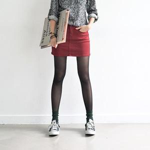 Zip-front Mini Skirt