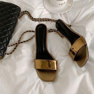 Pin-heel L Me-band Mules