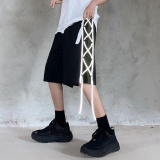 Reflective Drawstring Sport Shorts