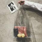 Lettering Pvc Shopper Bag