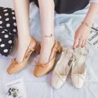 Square-toe Block Heel Sandals