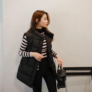 Drawcord-waist Puffer Vest