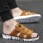 Drawcord Lettering Sandals