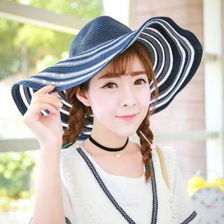 Striped Straw Hat