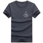 Short-sleeve Anchor Printed T-shirt