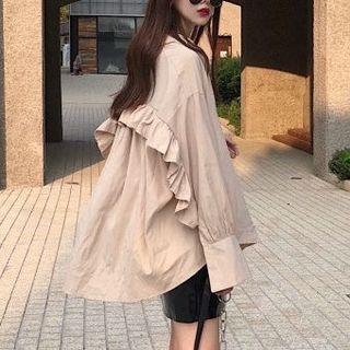 Frilled Blouse Almond - One Size