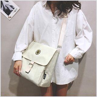 Bear Applique Messenger Bag