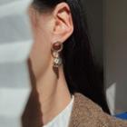 Alloy Drop Earring 1 Pair - S925 Silver Earrings - Gold - One Size