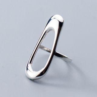 925 Sterling Silver Droplet Cutout Ring