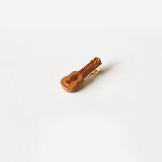 Guitar Acrylic Hair Clip 01# - Brown - One Size