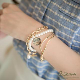 Set Of 2: Beaded Bracelet
