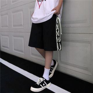 Reflective Straight Cut Shorts