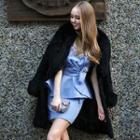 Wool-blend Sleeveless Jewel-accent Peplum Cocktail Dress