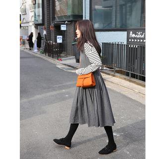 Sleeveless Flared Midi Dress