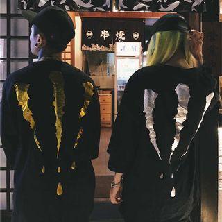 Couple Matching 3/4-sleeve Printed T-shirt