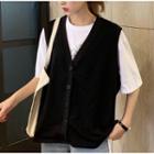 Short-sleeve Printed T-shirt / Printed Vest