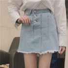 Fray A-line Skirt