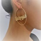 Set Of 3 Pairs: Hoop Earring Set Of 3 Pairs - Gold - One Size