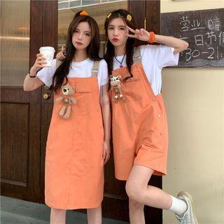 Short-sleeve T-shirt / Bear Overall Dress