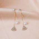 Rhinestone Drop Earring 1 Pair - E3011 - As Shown In Figure - One Size