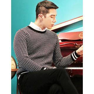 Patterned Knit Sweater