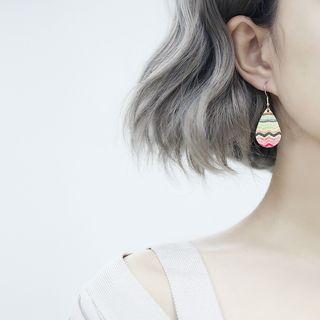 Patterned Droplet Earring