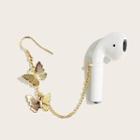 Butterfly Airpods Retainer Earring 1 Pc - Gold - One Size