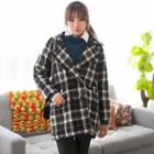 Plaid Single-breasted Coat