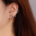 Rose Earring With Gift Box - 1 Pc - Silver - One Size