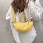 Banana Shaped Canvas Crossbody Bag