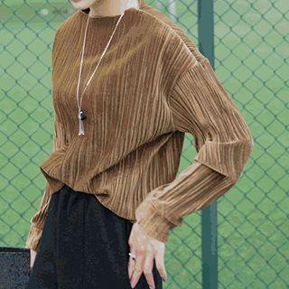 Long-sleeve Corduroy T-shirt