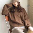 Cable Knit Sweater / Long-sleeve T-shirt