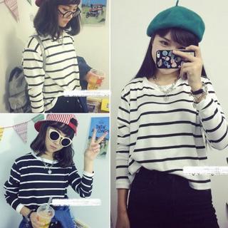 Striped Long-sleeved T-shirt