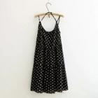Dotted Spaghetti-strap Dress