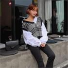 V-neck Layered Dip-back Blouse