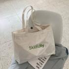 Clear Lettering Tote Bag
