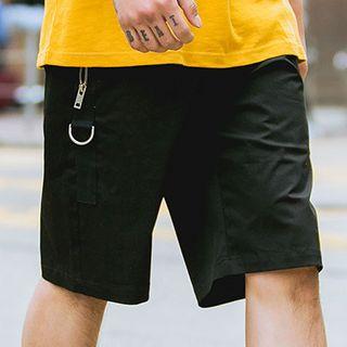 Pocketed Plain Shorts