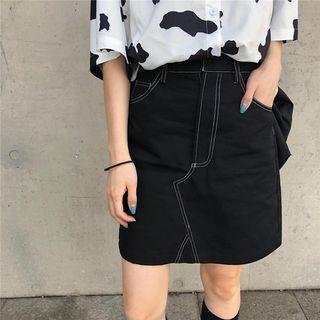 A-lin Denim Skirt