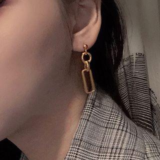 Alloy Geometric Chain Dangle Earring