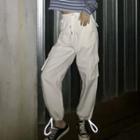Long-sleeve Striped T-shirt / Harem Pants