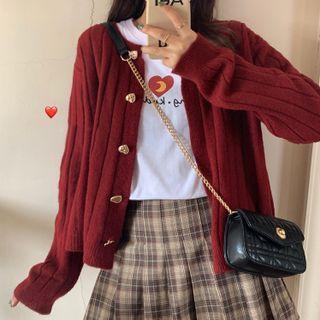 Plain Knitted Light Cardigan