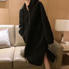 Half-zip Fleece Hooded Dress