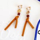 Faux Leather Knot Earring