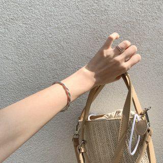 Twist Bangle Silver - One Size
