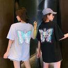 Short-sleeve Reflexive Butterfly T-shirt