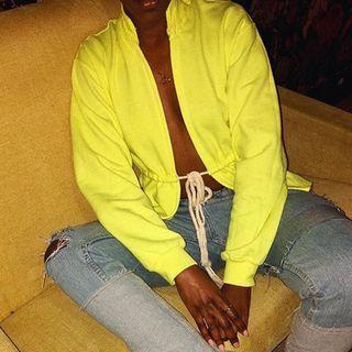 Tie-waist Open Front Plain Jacket