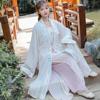Hanfu Strappy Top / Jacket / Wide Leg Pants